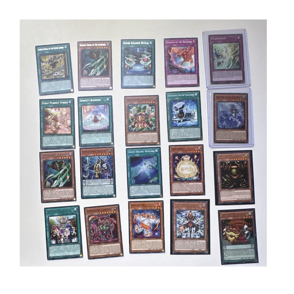 Konami Yu-Gi-Oh! 1st Edition 20-Card Lot Shadow Ghoul, Titanocider, Sakitama